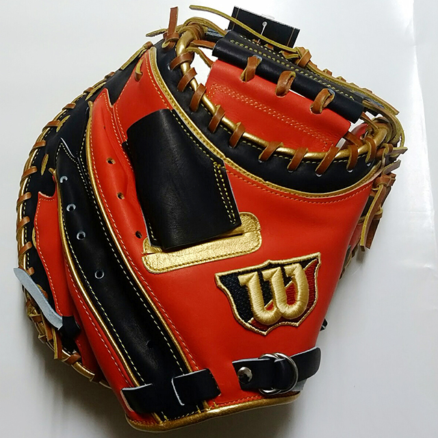 「ウィルソン」軟式野球用キャッチャーミット（ワナビーヒーロー）2016年2月新発売モデル表側